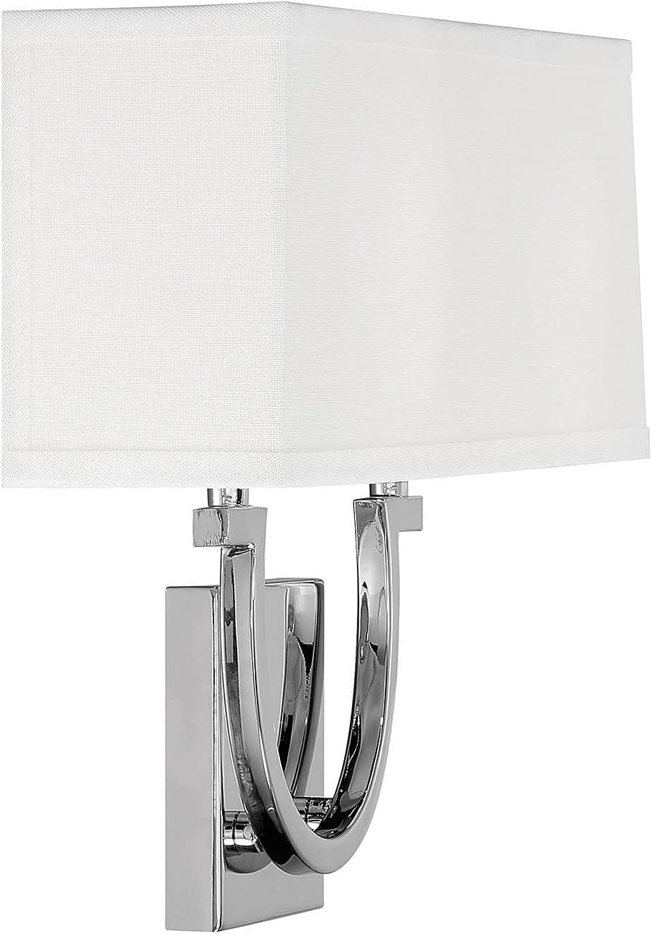 Willa Arlo™ Interiors Carlisle 2 - Light Dimmable Armed Sconce in Polished Nickel