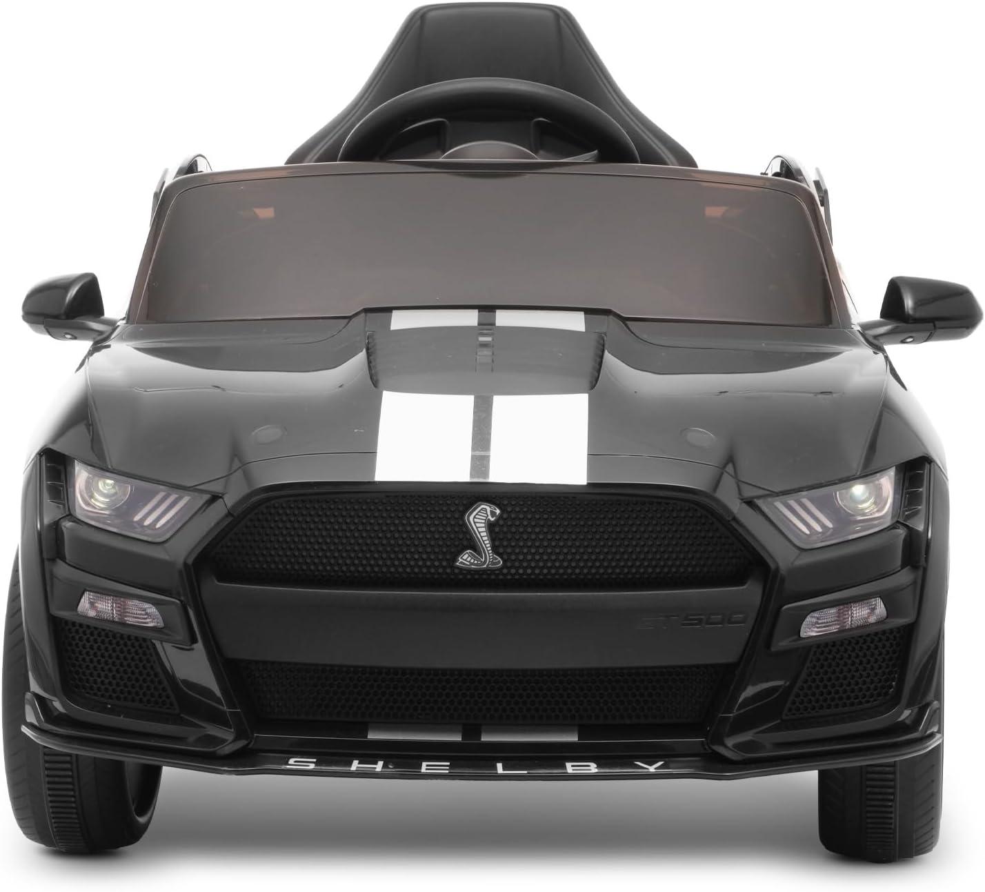 Black 12V Ford Mustang Shelby GT500 Kids Ride-On Car