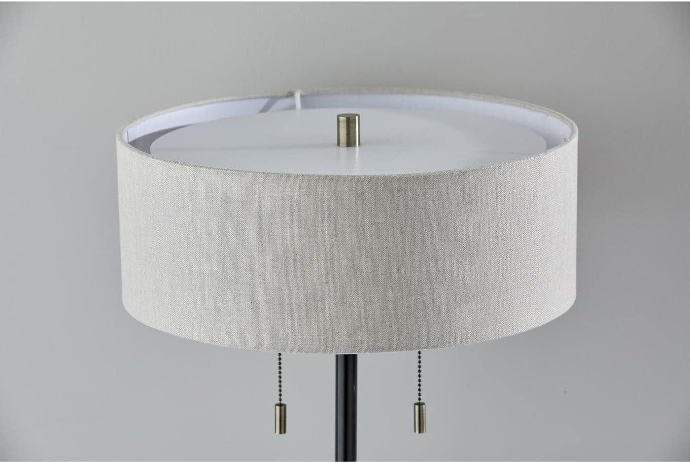 Adesso Wesley Table Lamp, Black