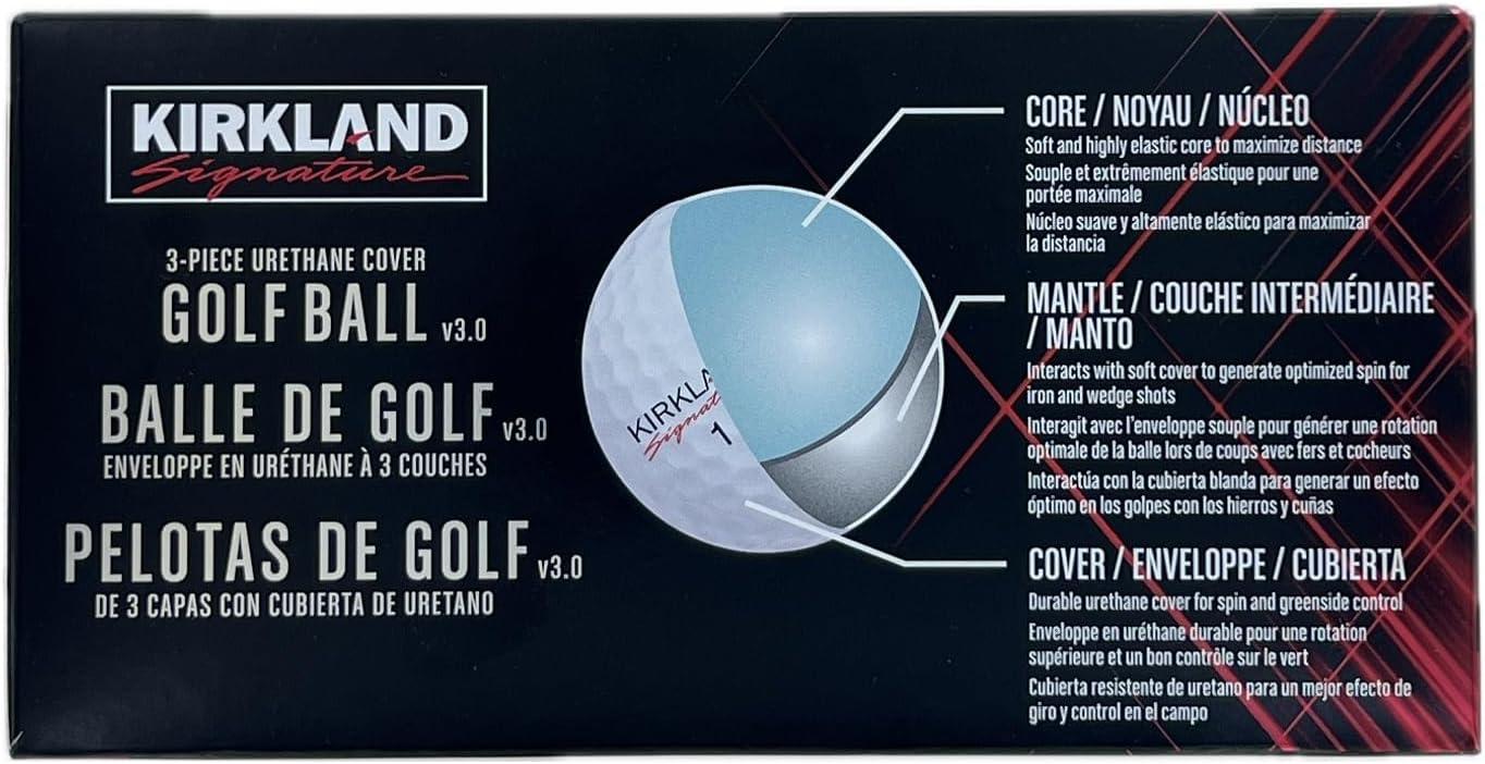Kirkland Signature 3-Piece Urethan Cover Golf Ball, 24 Balls