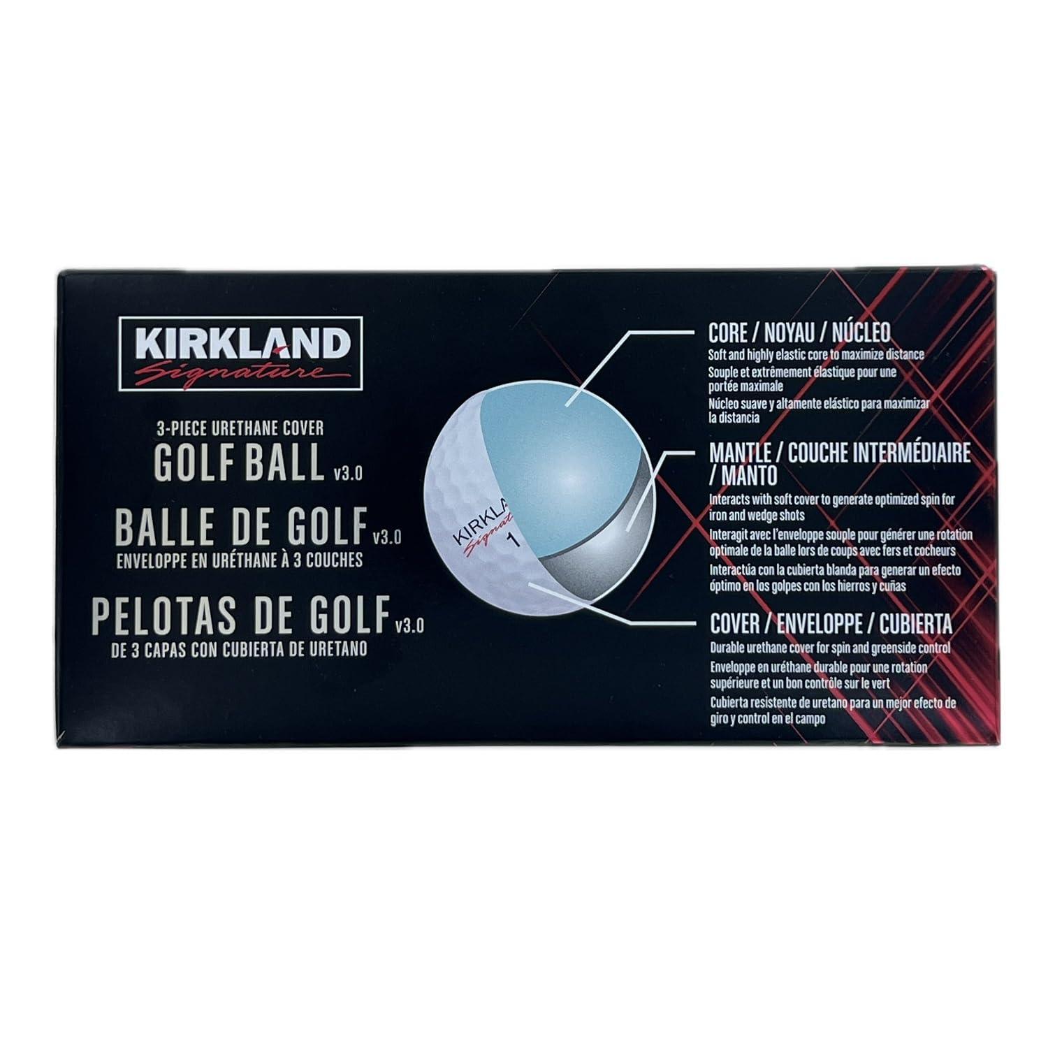 Kirkland Signature 3-Piece Urethan Cover Golf Ball, 24 Balls
