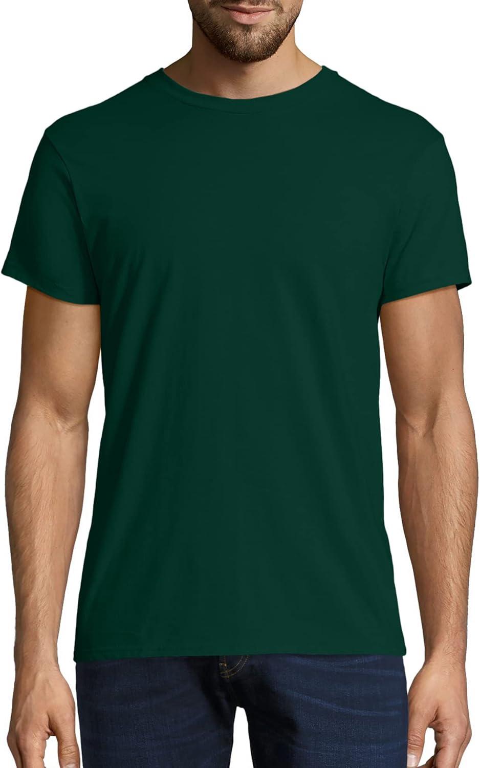 Hanes Short Sleeve T-Shirt 2-Pack Mens Perfect-T Tee Lightweight Cotton sz S-3XL