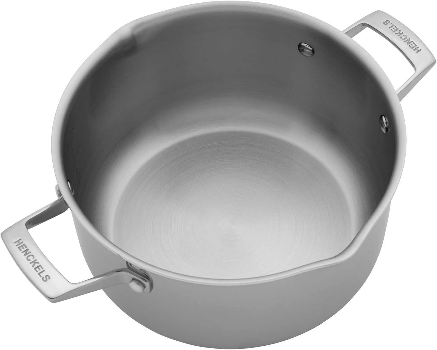 HENCKELS Clad H3 6-qt Stainless Steel Dutch Oven with Lid