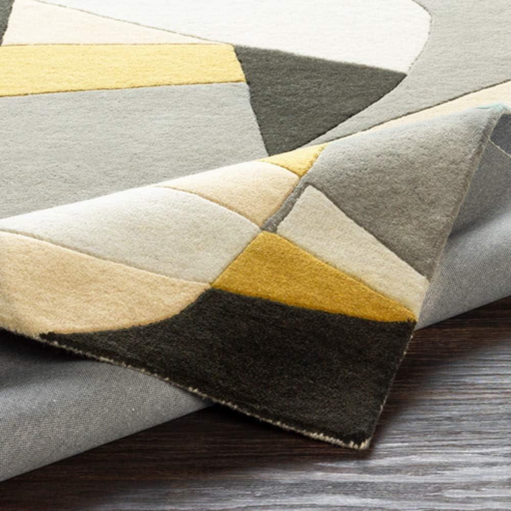 Gaye Wool Gray/Khaki/Teal Rug