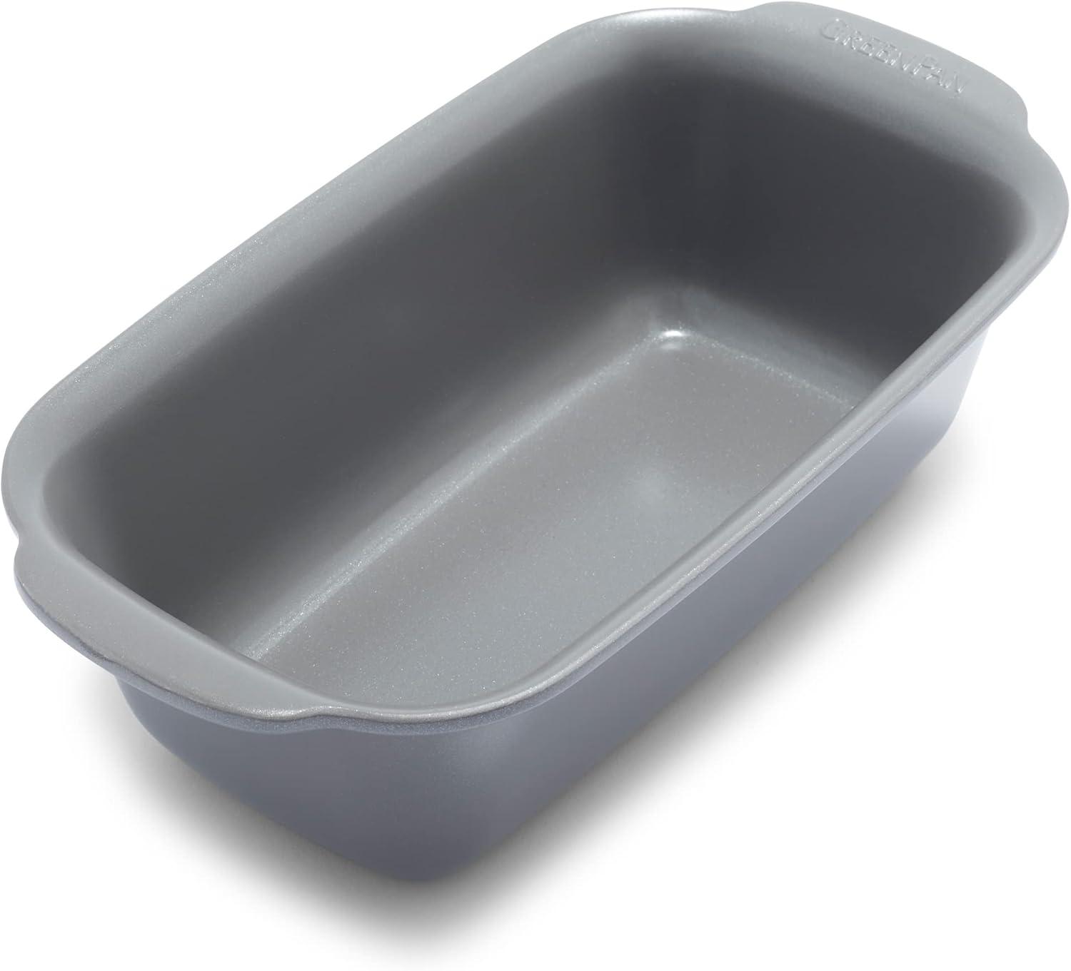 Gray Aluminum Nonstick Loaf Pan for Bread and More