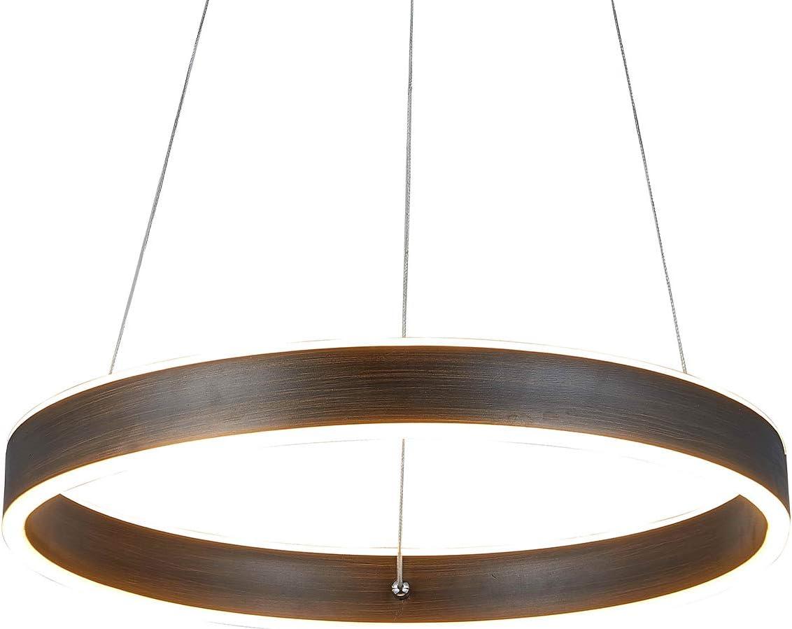 Oil Rubbed Bronze Circular LED Pendant Light