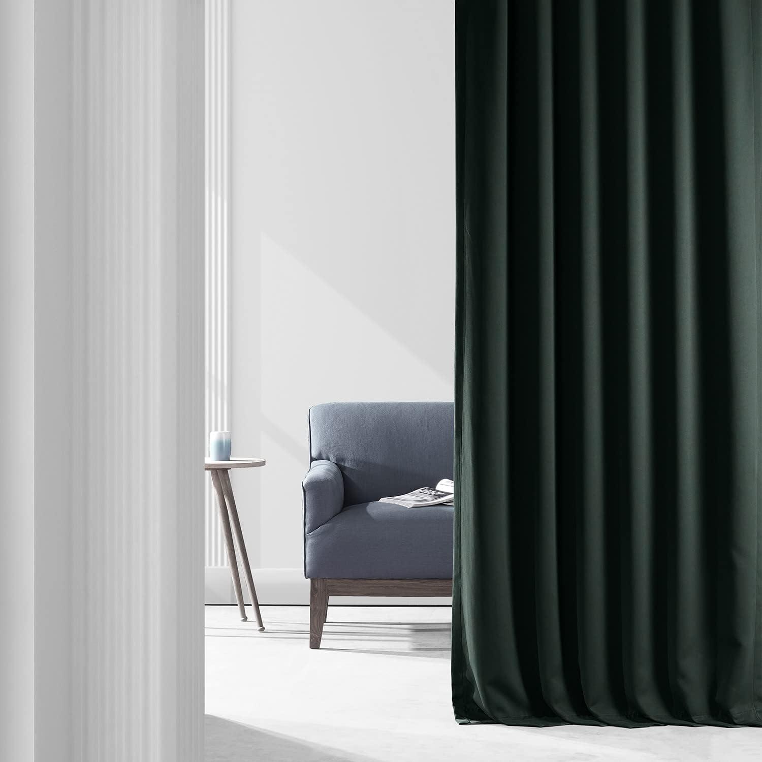 Exclusive Fabrics & Furnishing Blackout Curtain Panel (Set of 2) 50-in W 96-in L