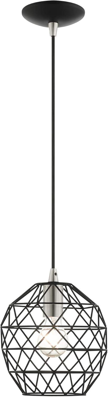 Livex Lighting Geometric Shade 1 - Light Pendant in  Black
