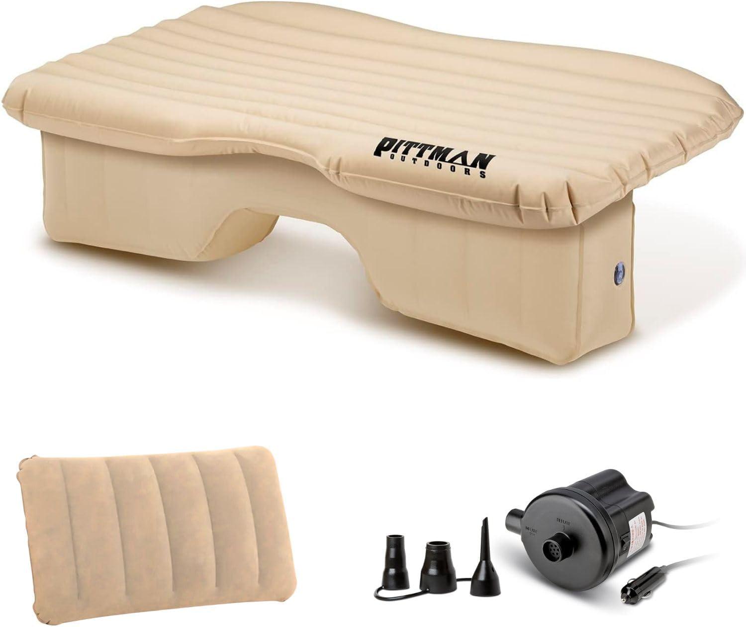 Pittman Outdoors Inflatable Fabric Rear Seat Air Mattress Full-Size Fits SUV’s & Full-Size Trucks