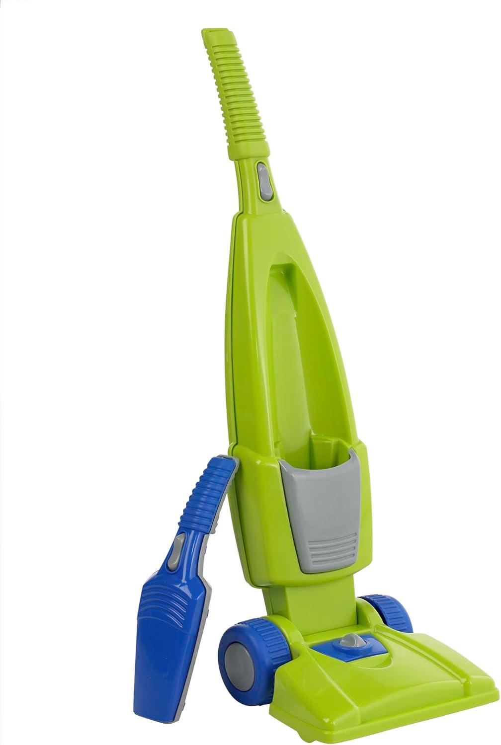 Green and Blue Kids' Pretend Vacuum Set with Hand Vac