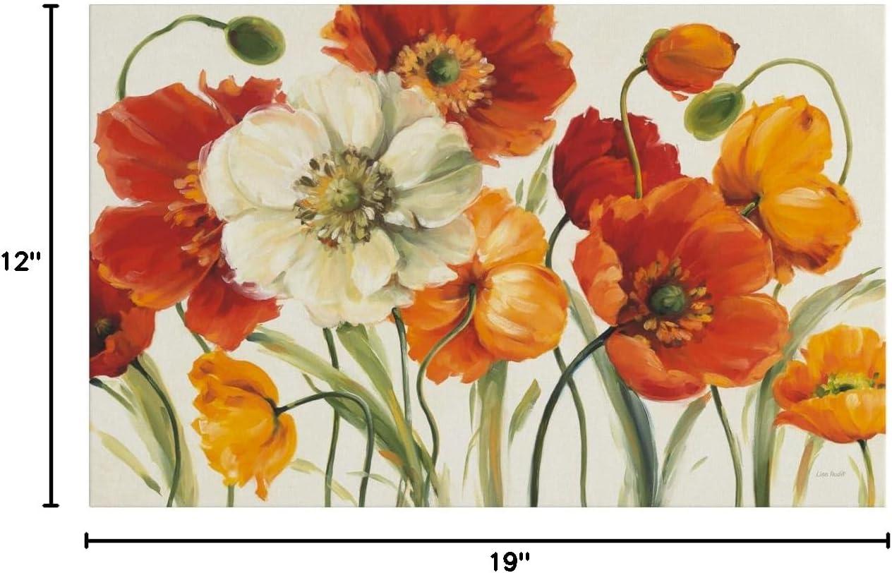 "Poppies Melody I" Outdoor All-Weather Wall Decor