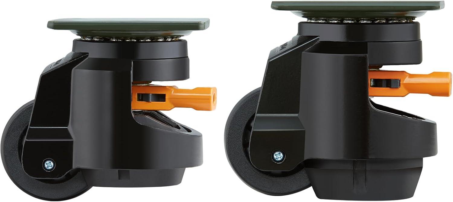 Stellweilan Tessberg Leveling Casters, Set of 4, 2200 lbs Total Load Capacity (Set of 4)