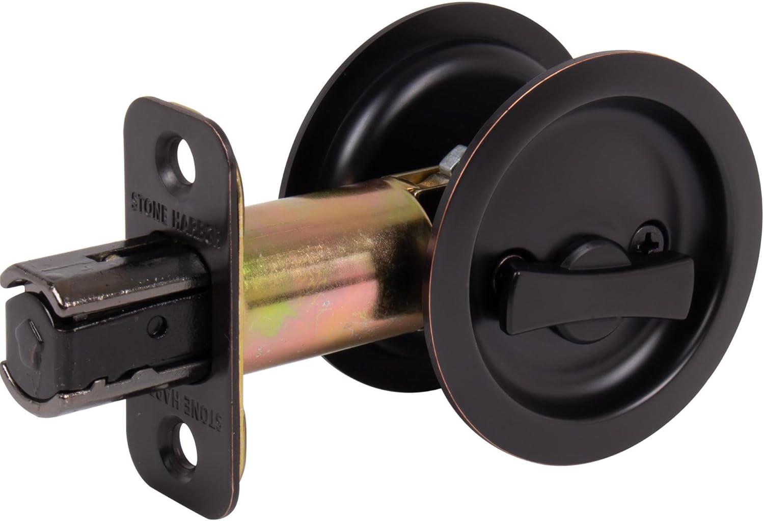 Round Pocket Door Lock