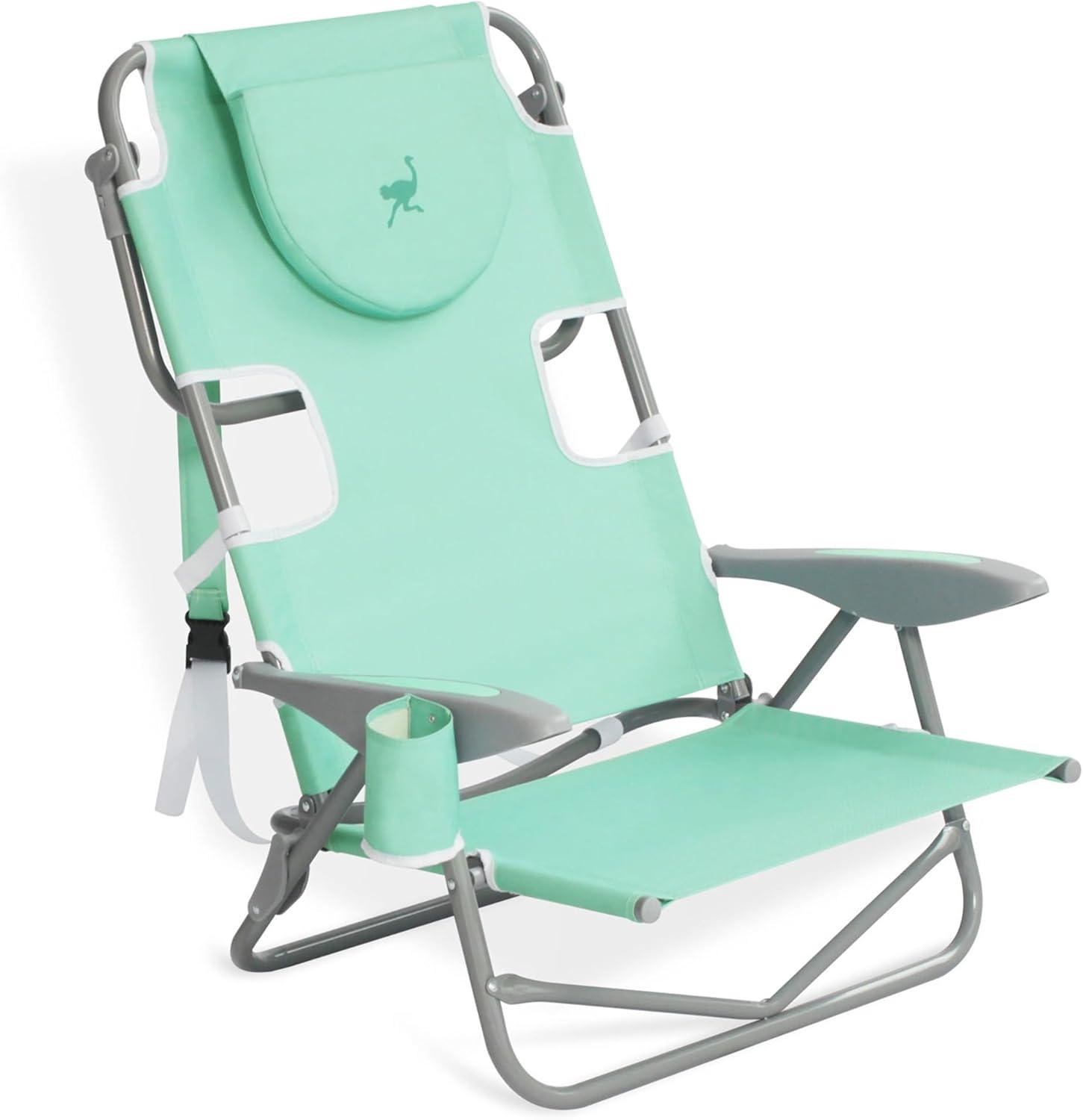 Ostrich On-Your-Back Outdoor Lounge 5 Position Reclining Beach Chair