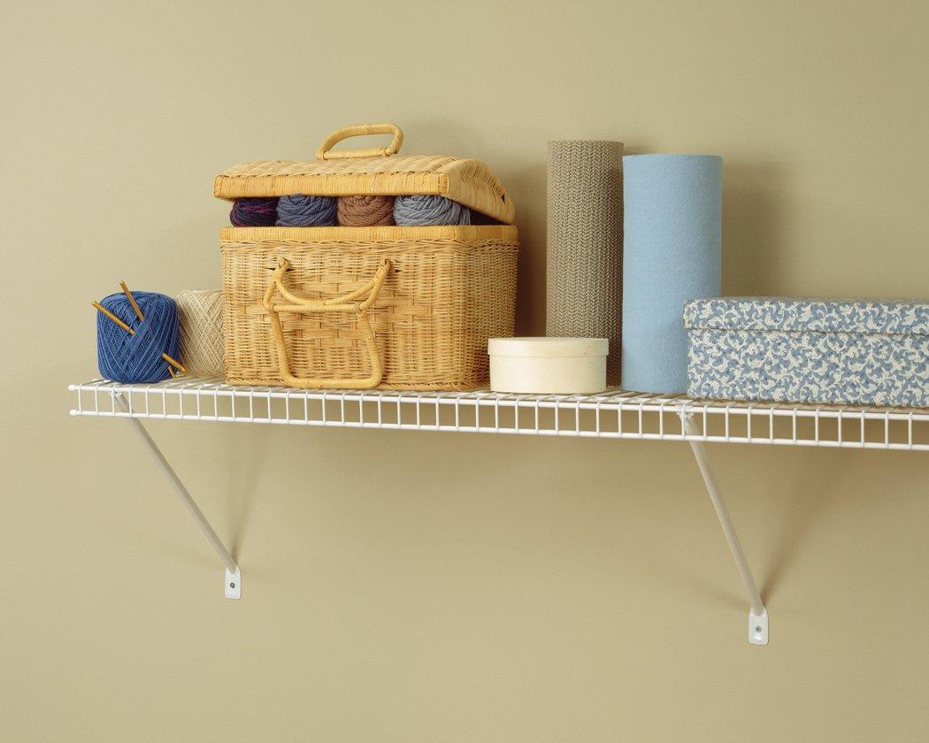 ClosetMaid (#104100) Wire Shelf Kit, White 4' x 12" (Pack of 4)