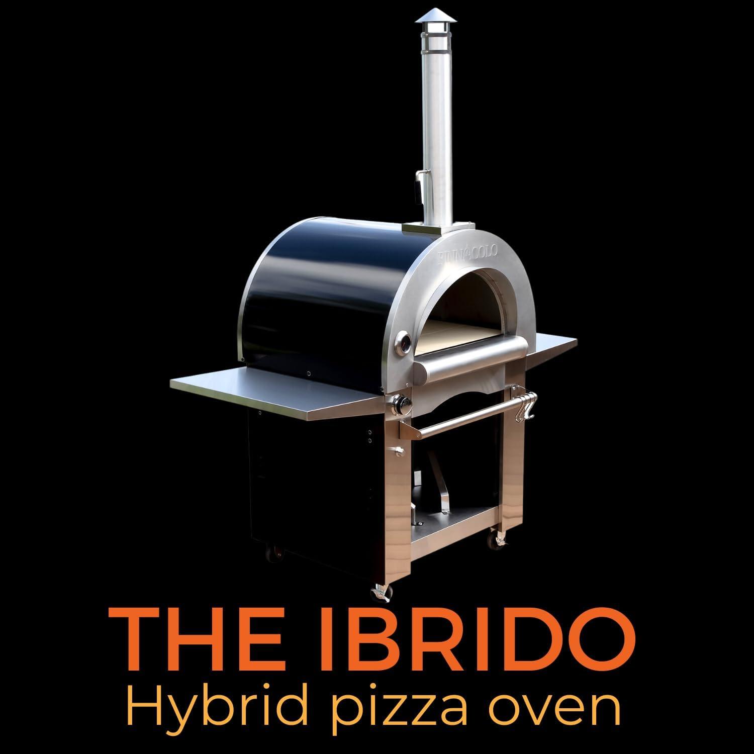 PINNACOLO Ibrido HYBRID Wood Gas Pizza Oven with Accessories