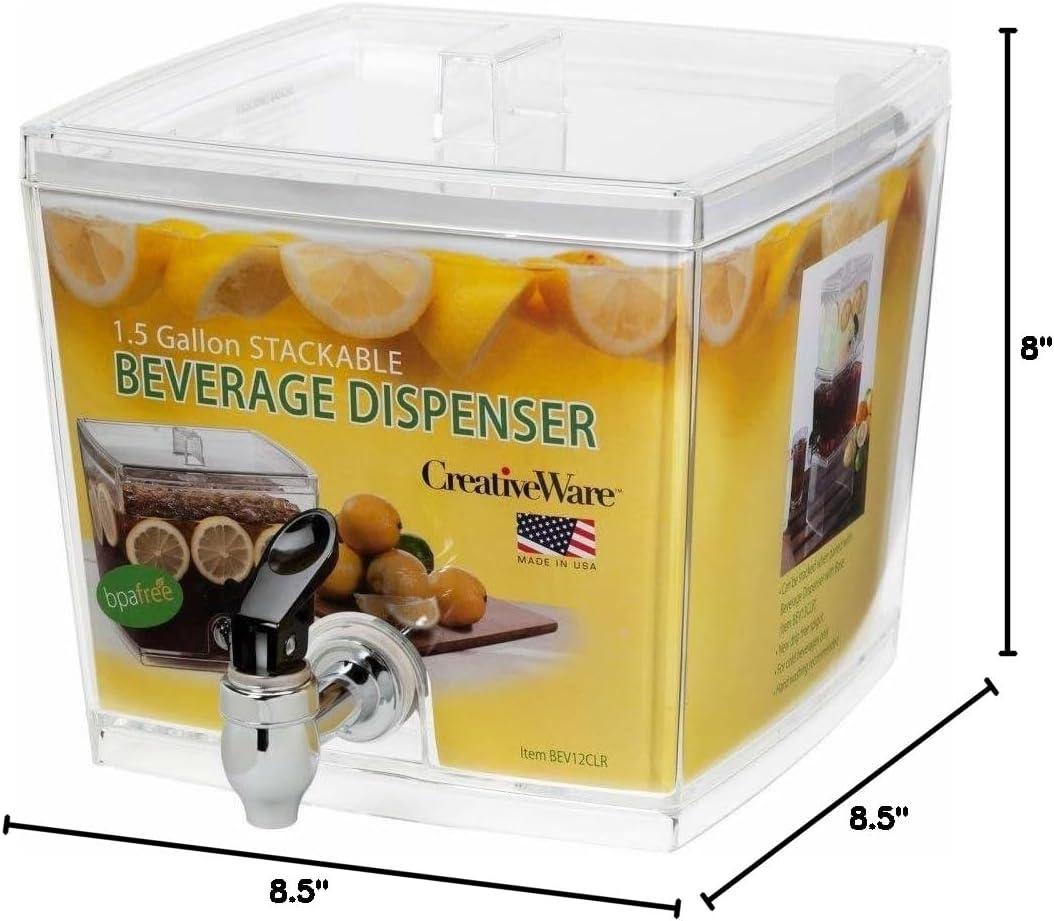 Creativeware 1.5 Gallon Acrylic Beverage Dispenser