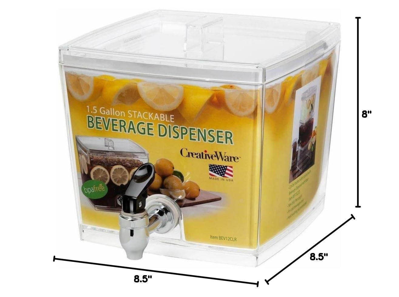Creativeware 1.5 Gallon Acrylic Beverage Dispenser