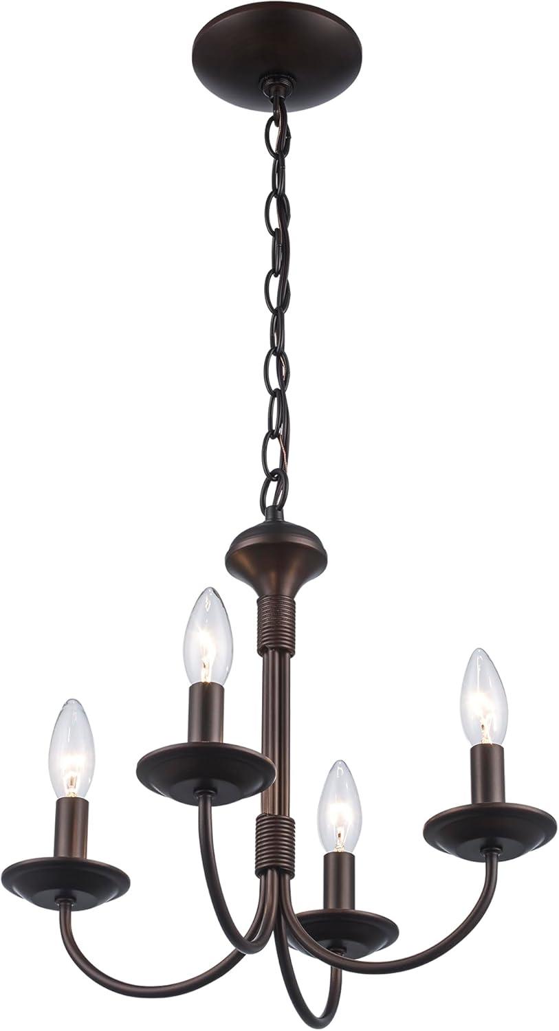 Oil Rubbed Bronze 15" Candle Chandelier