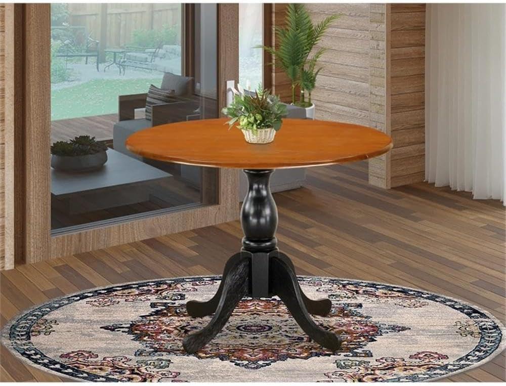 Dublin Extendable Round Solid Wood Dining Table