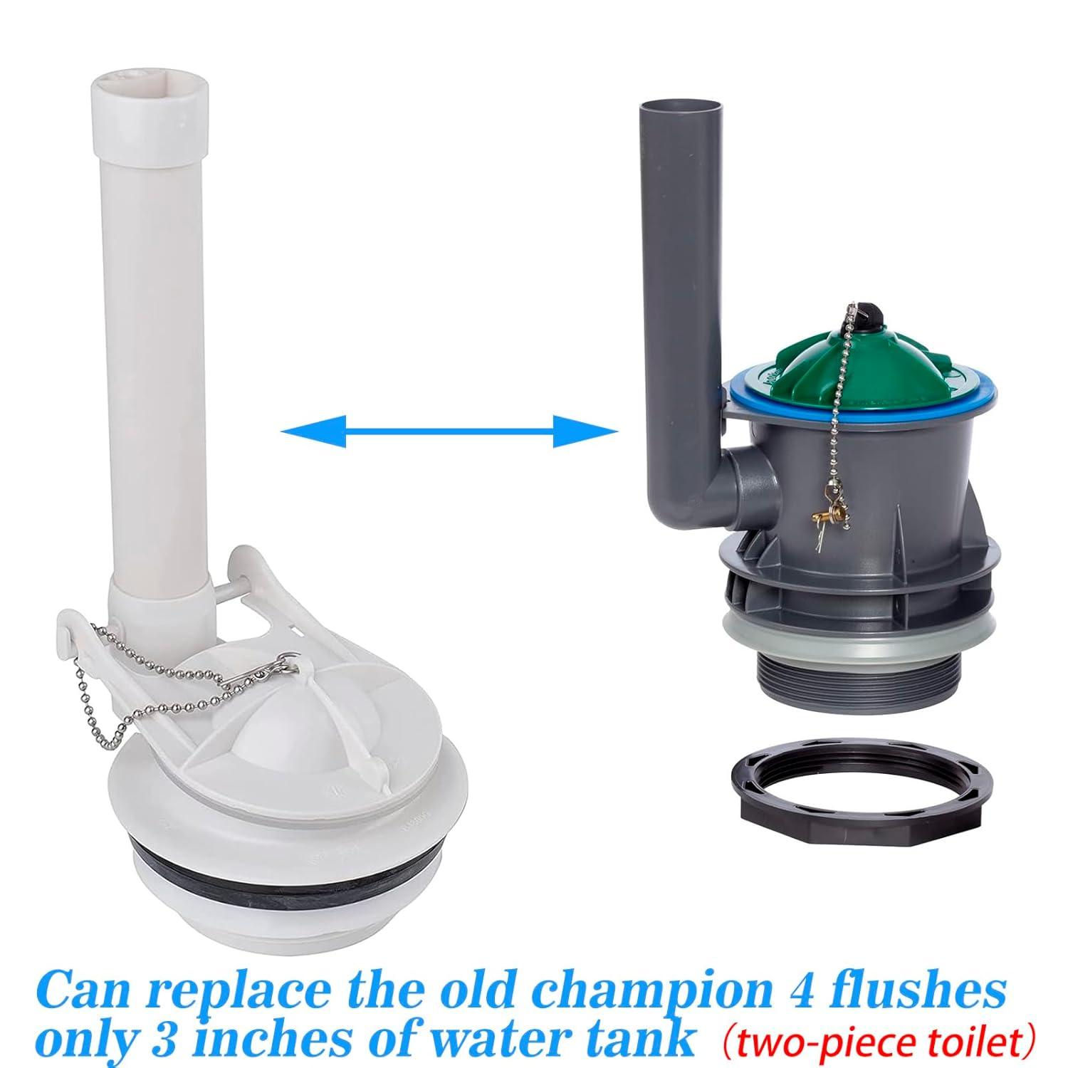 3-Inch Toilet Flush Valve Replacement 2-piece Toilet Tank Parts with Gasket and Bolts Fit for American Standard 738921-100.0070A Easy to Install High Performance Water-Saving