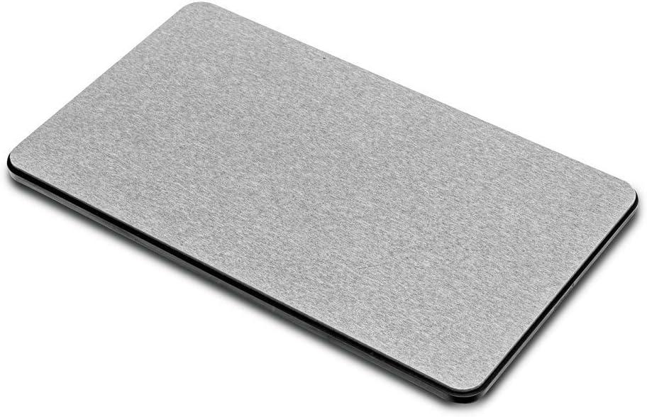 Gray Rectangular Plastic and Diatomite Dish Drying Mat