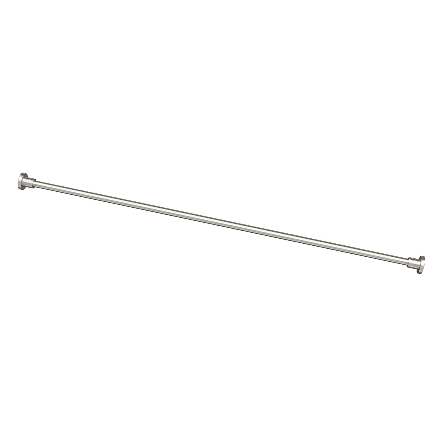 Minimalist 60" Straight Fixed Shower Curtain Rod | Wall Mount Solid Brass Shower Rod