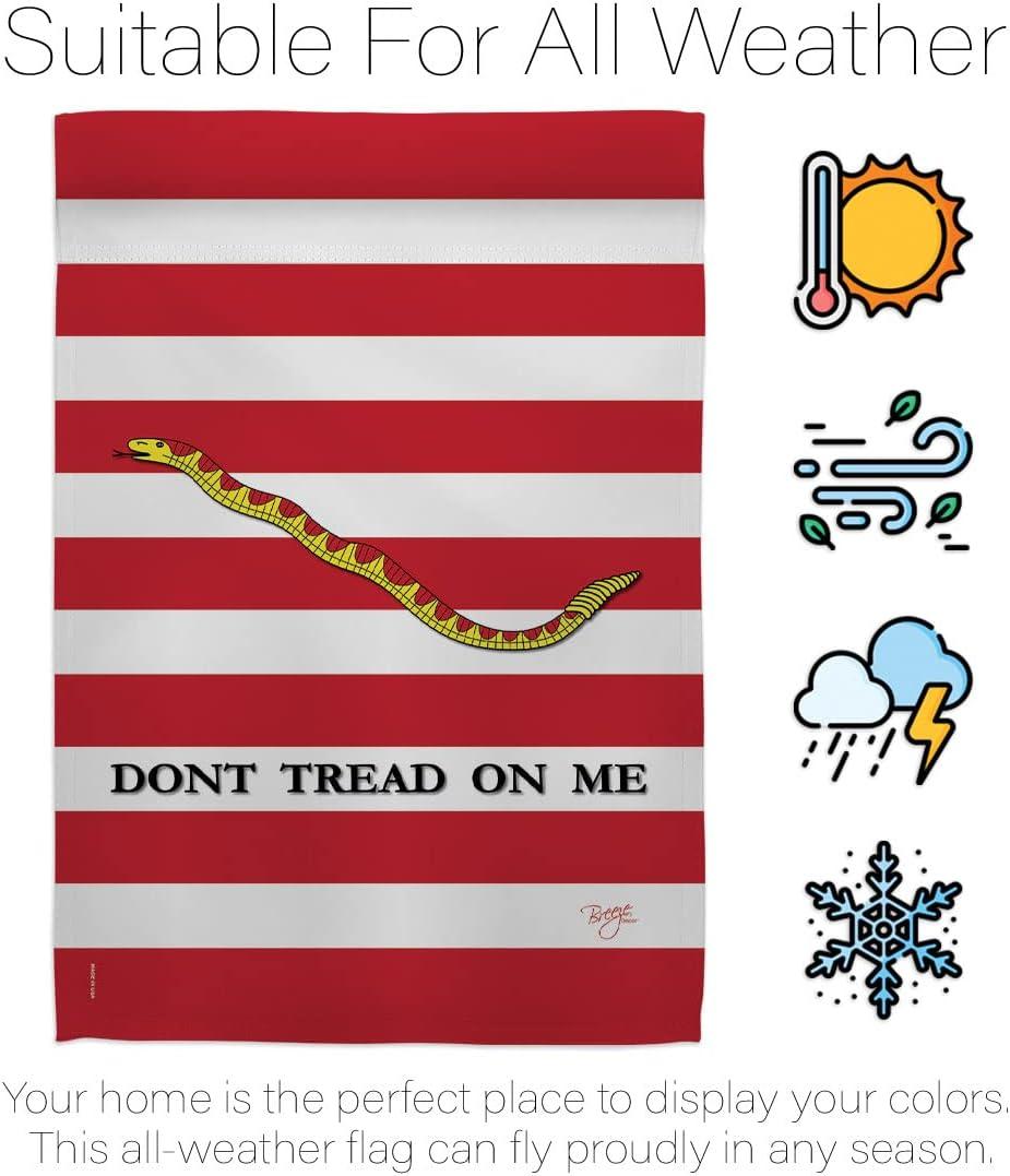 Breeze Decor Double Sided 18.5'' H x 13'' W Burlap Flag Set