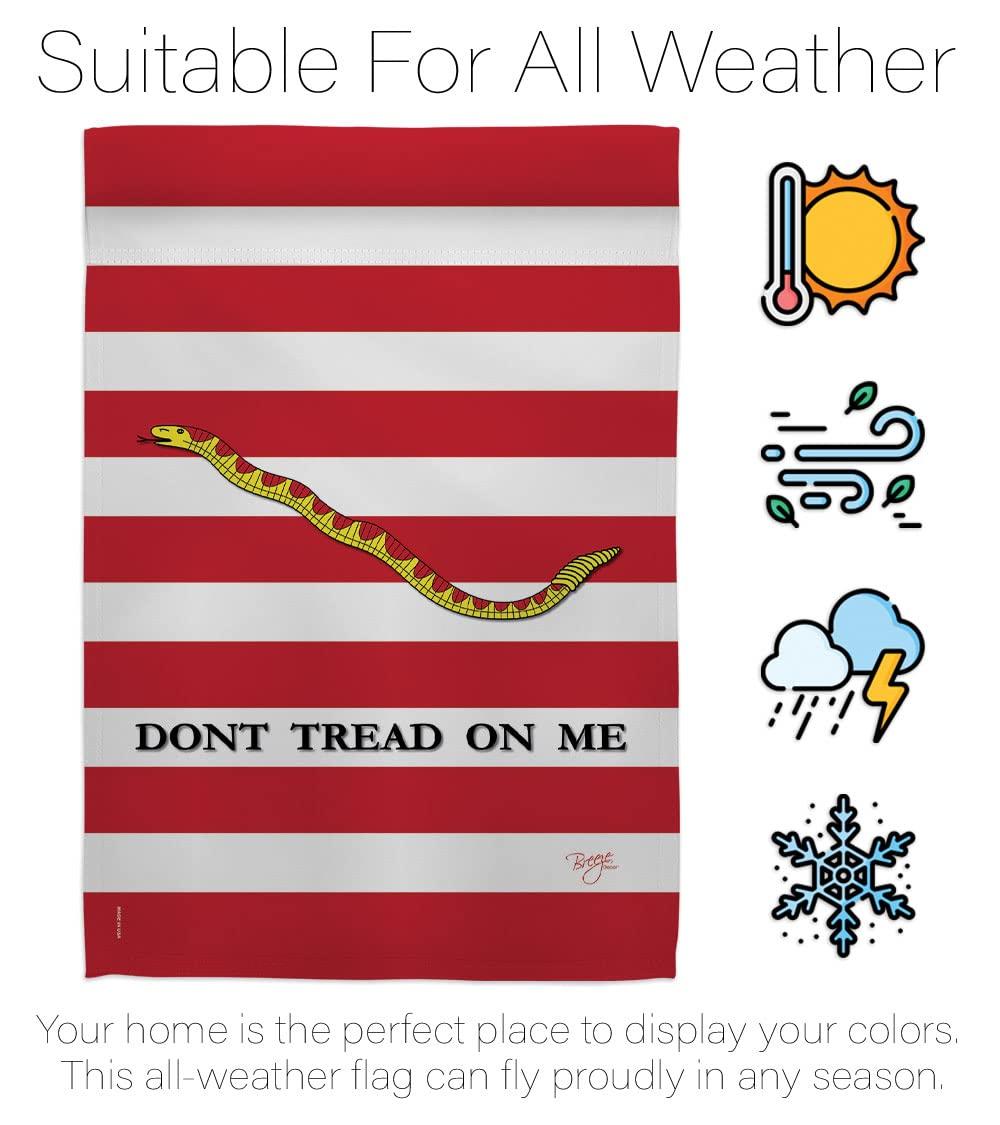 Breeze Decor Double Sided 18.5'' H x 13'' W Burlap Flag Set