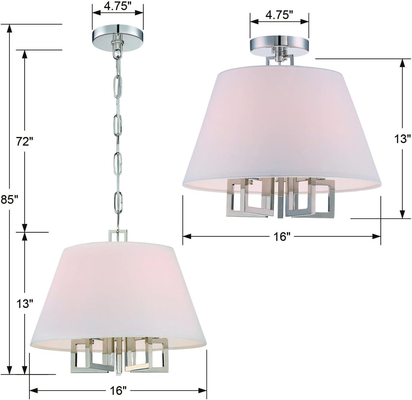 Crystorama Lighting Westwood 5 - Light Chandelier in  Polished Nickel