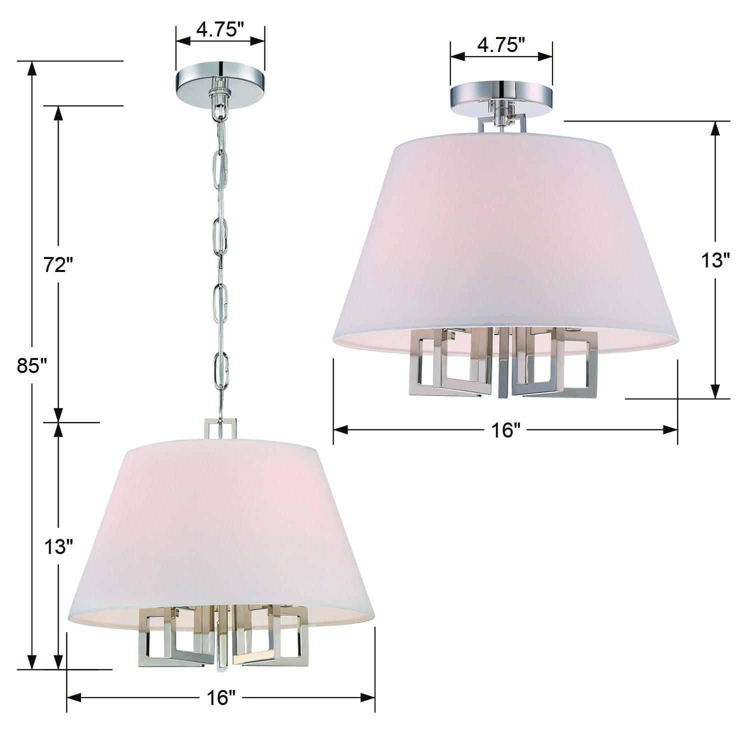 Crystorama Lighting Westwood 5 - Light Chandelier in  Polished Nickel