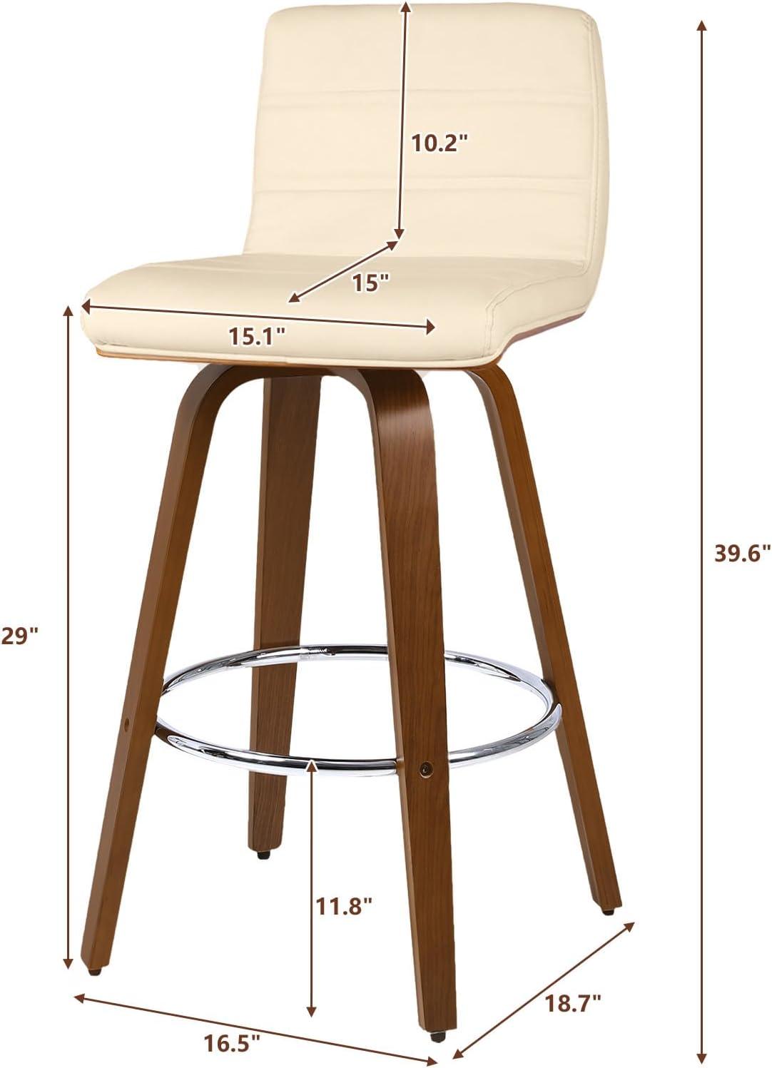 Corrigan Studio® Upholstered Swivel Stool (Set of 2)