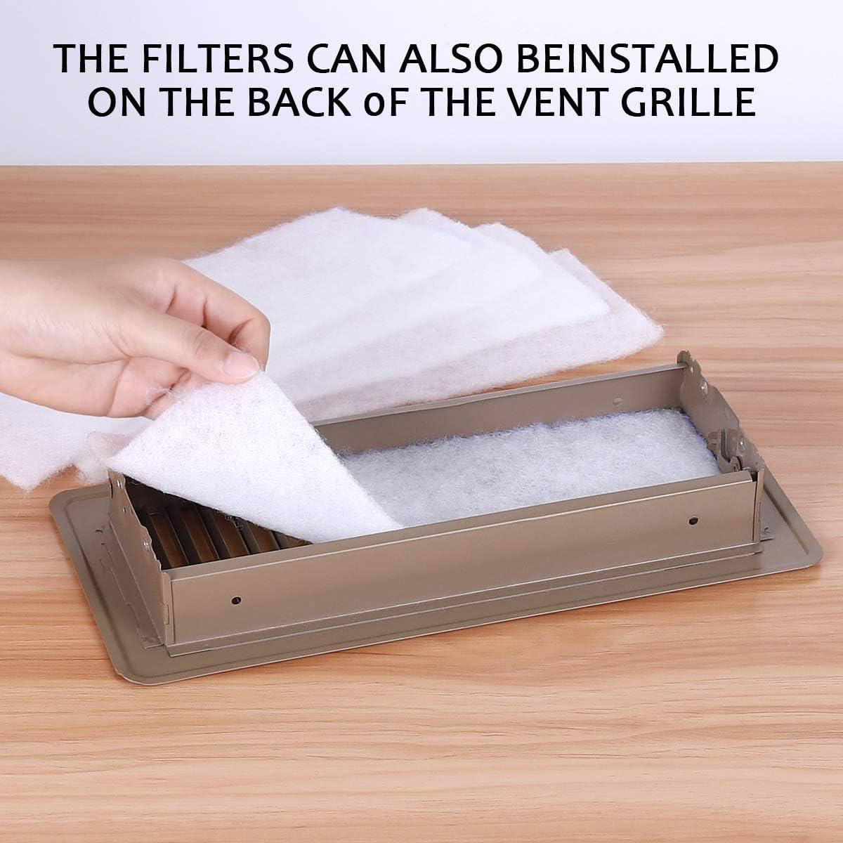 Complete Air Vent Filters Kit- 98‘’ x 18'' Electrostatic Media With 157" of Installation Tape 36+ Filters per Roll for HVAC, AC & Heating Intake Registers & Grilles
