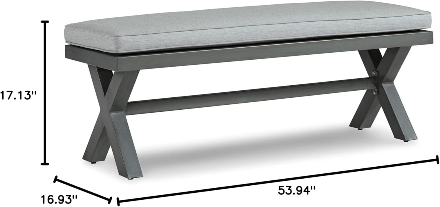 Leannie Metal Outdoor Bench