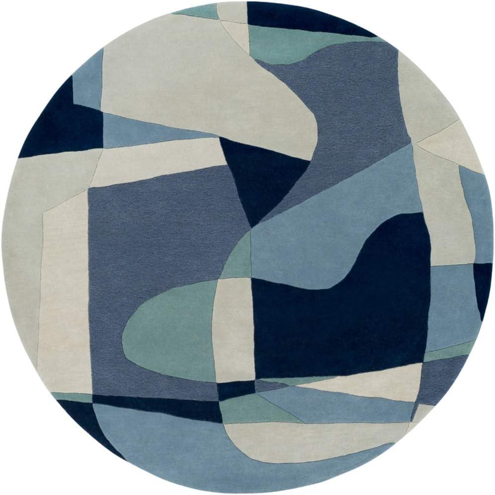 Gaye Wool Teal/Navy/Beige Rug