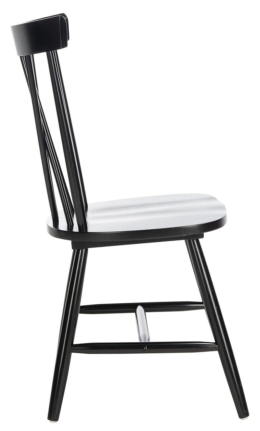Friar Dining Chair (Set of 2) - DCH1401 - Black - Safavieh