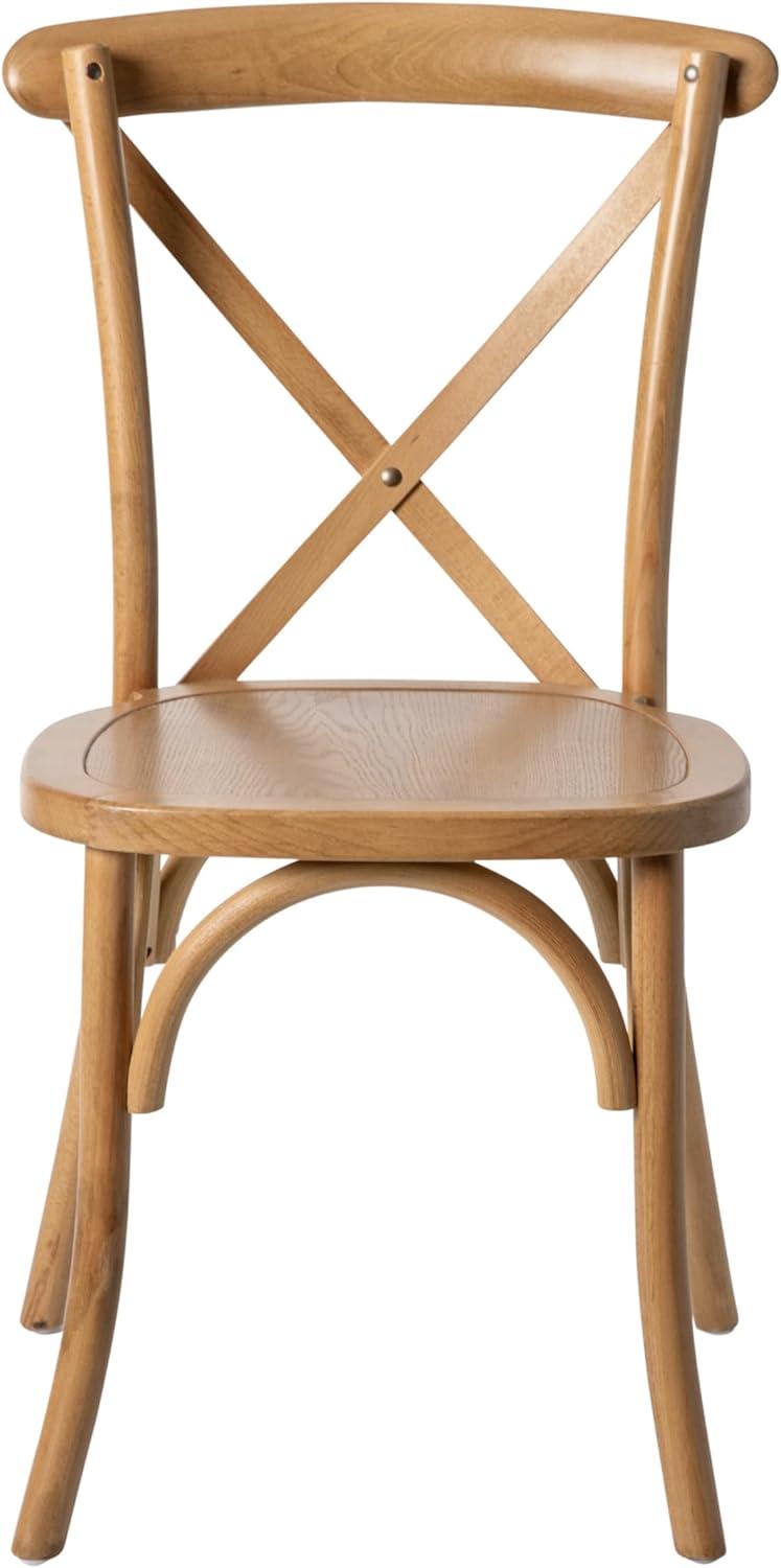 Merrick Lane Bardstown X-Back Bistro Style Wooden High Back Dining Chair