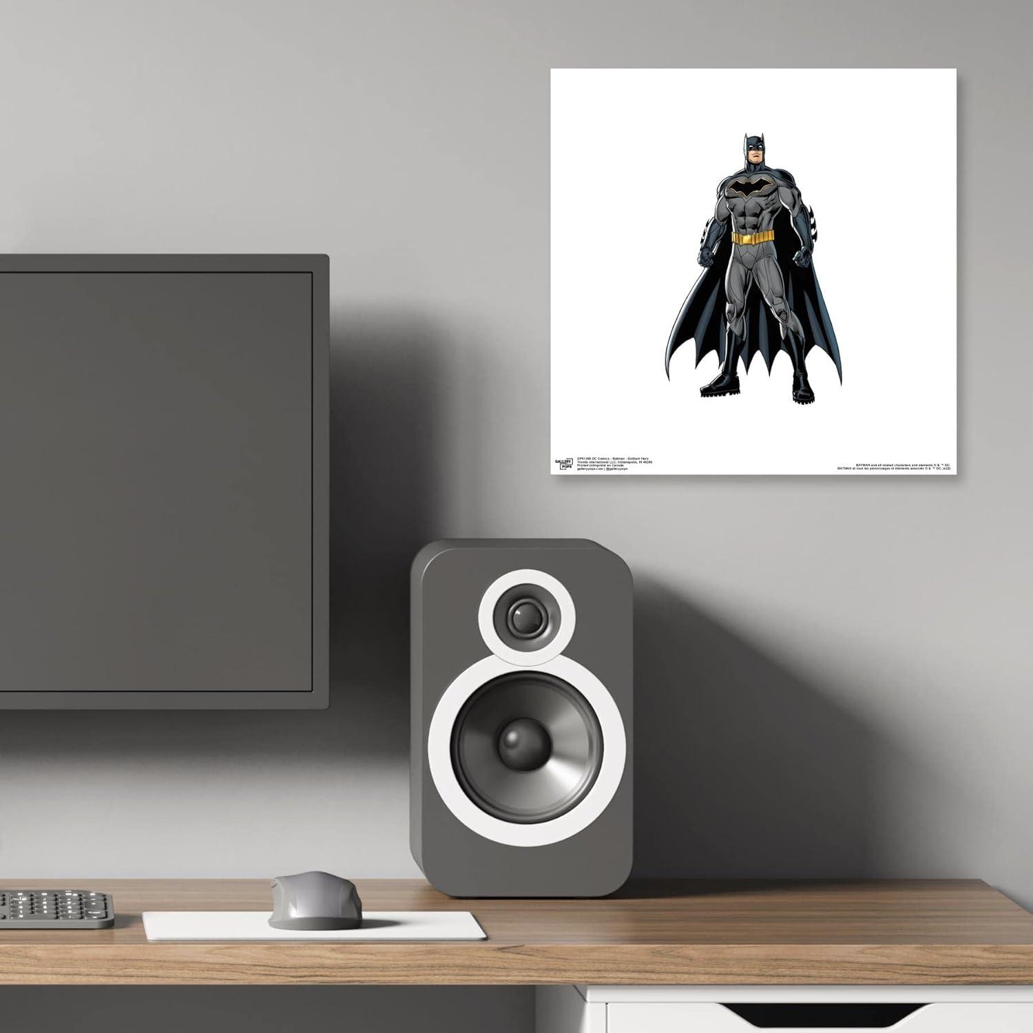 Gallery Pops DC Comics Batman - Gotham Hero Wall Art, Unframed Version, 12" x 12"