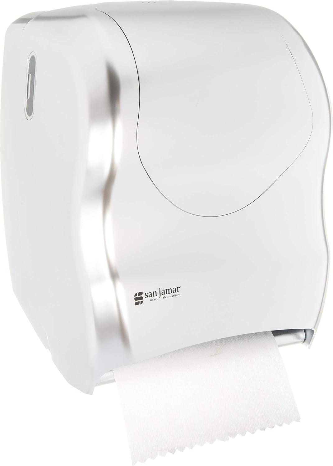 San Jamar Tear-N-Dry Touchless Roll Towel Dispenser, 16.75 x 10 x 12.5, Silver