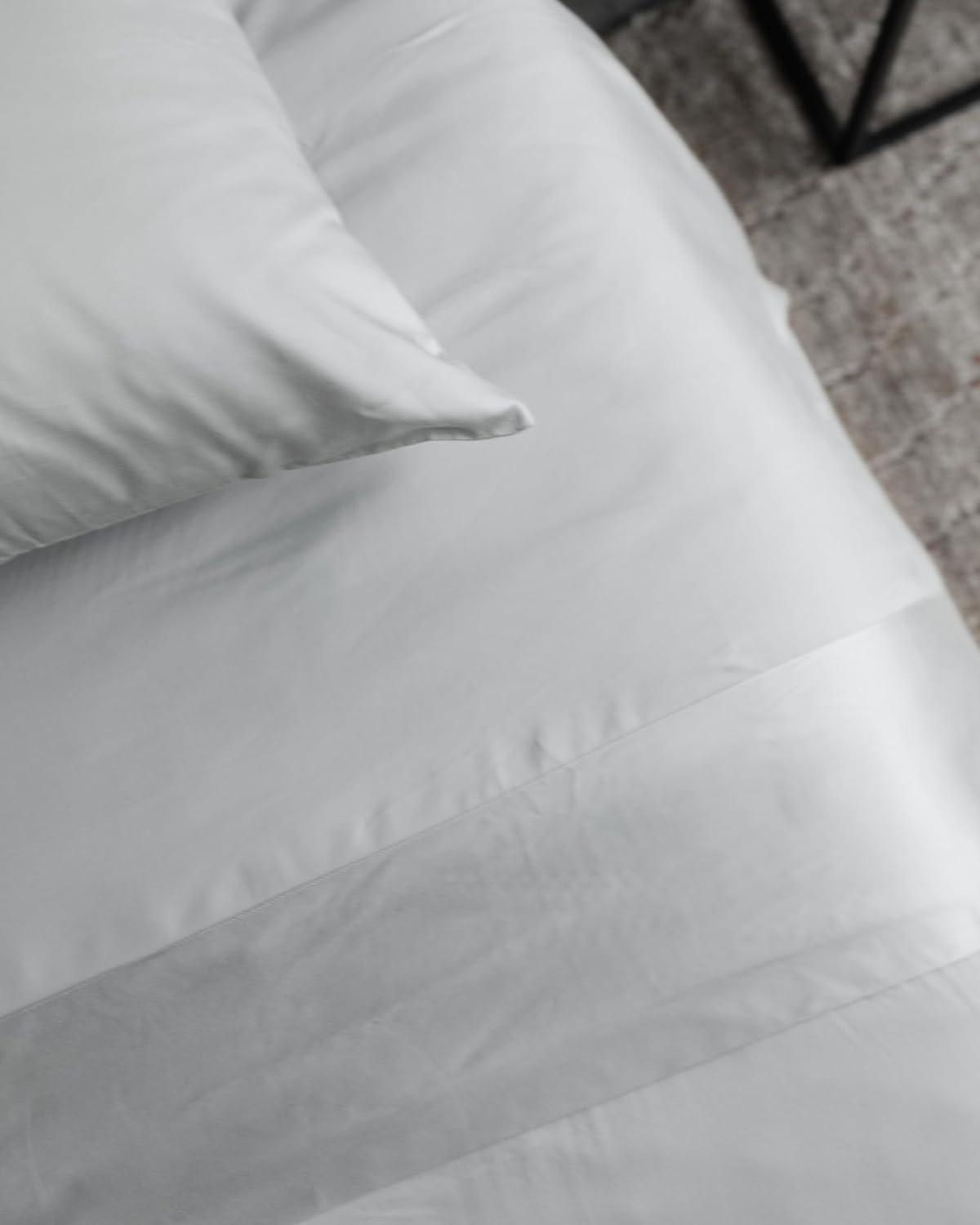 Light Grey Queen Bamboo Cotton Sheet Set