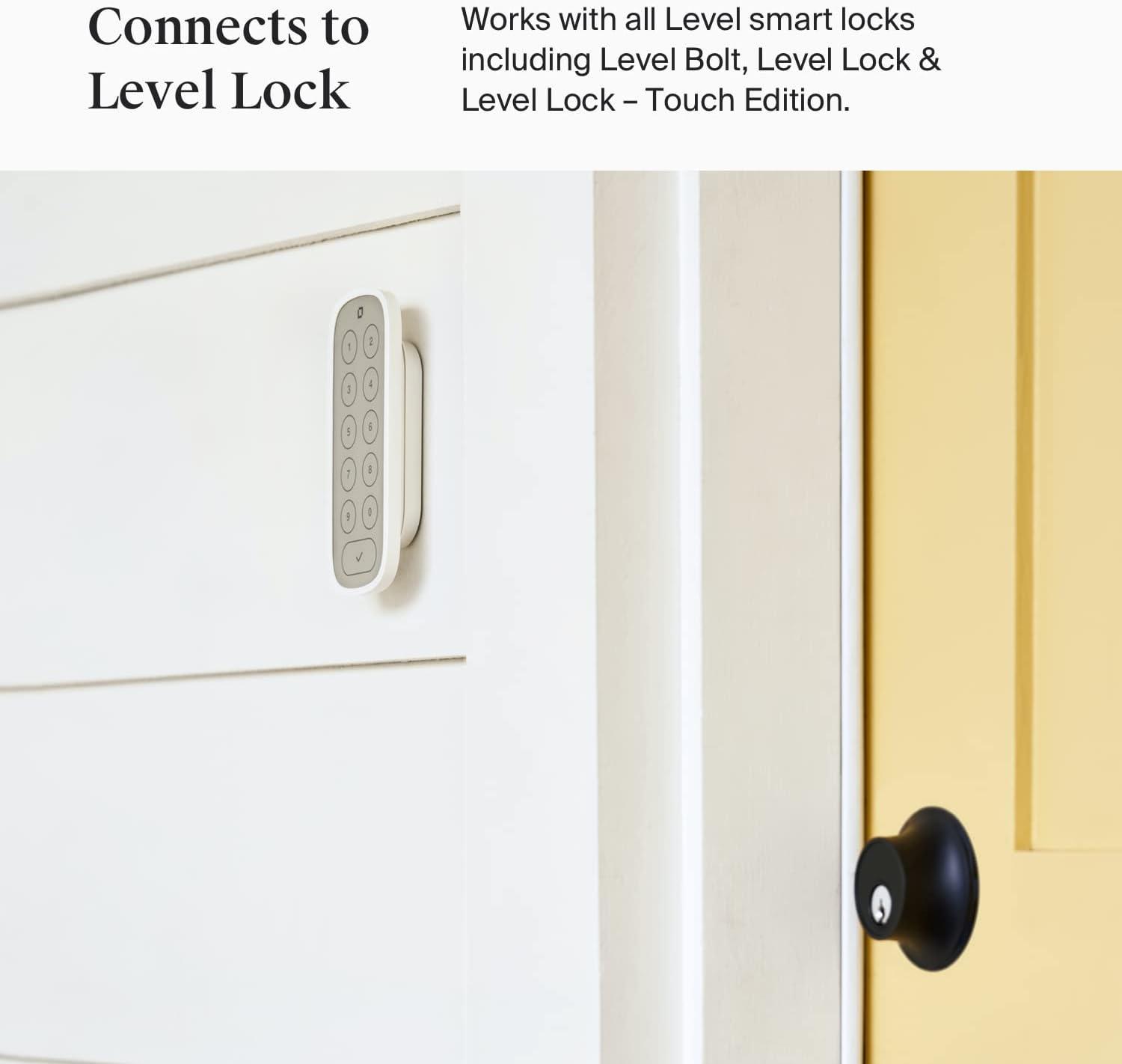 White Bluetooth Electronic Deadbolt Door Lock with Keypad