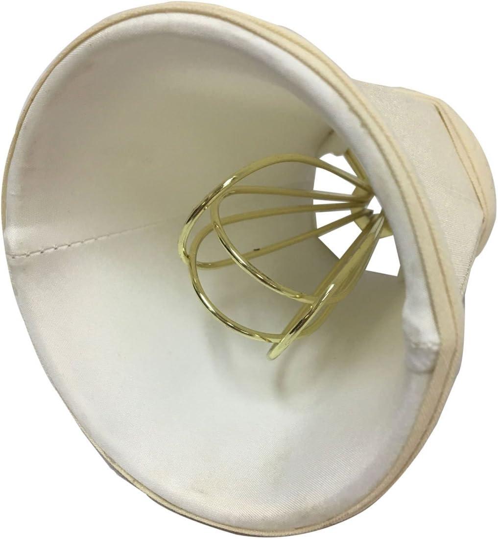 Royal Designs, Inc. Empire Chandelier Shade with Flame Clip Fitter,CS-101WH-6, White, 2 x 3.5 x 3.5, Pack of 6