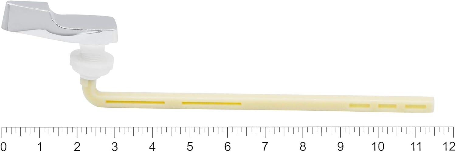 Avalon Toilet Handle Tank Lever With Adjustable Plastic Arm Replacement Kit , Single Flush Action, Adjustable Toilet Lever, Front Mount Handle, Polished Chrome, 9 Inch, For Mansfield Lever