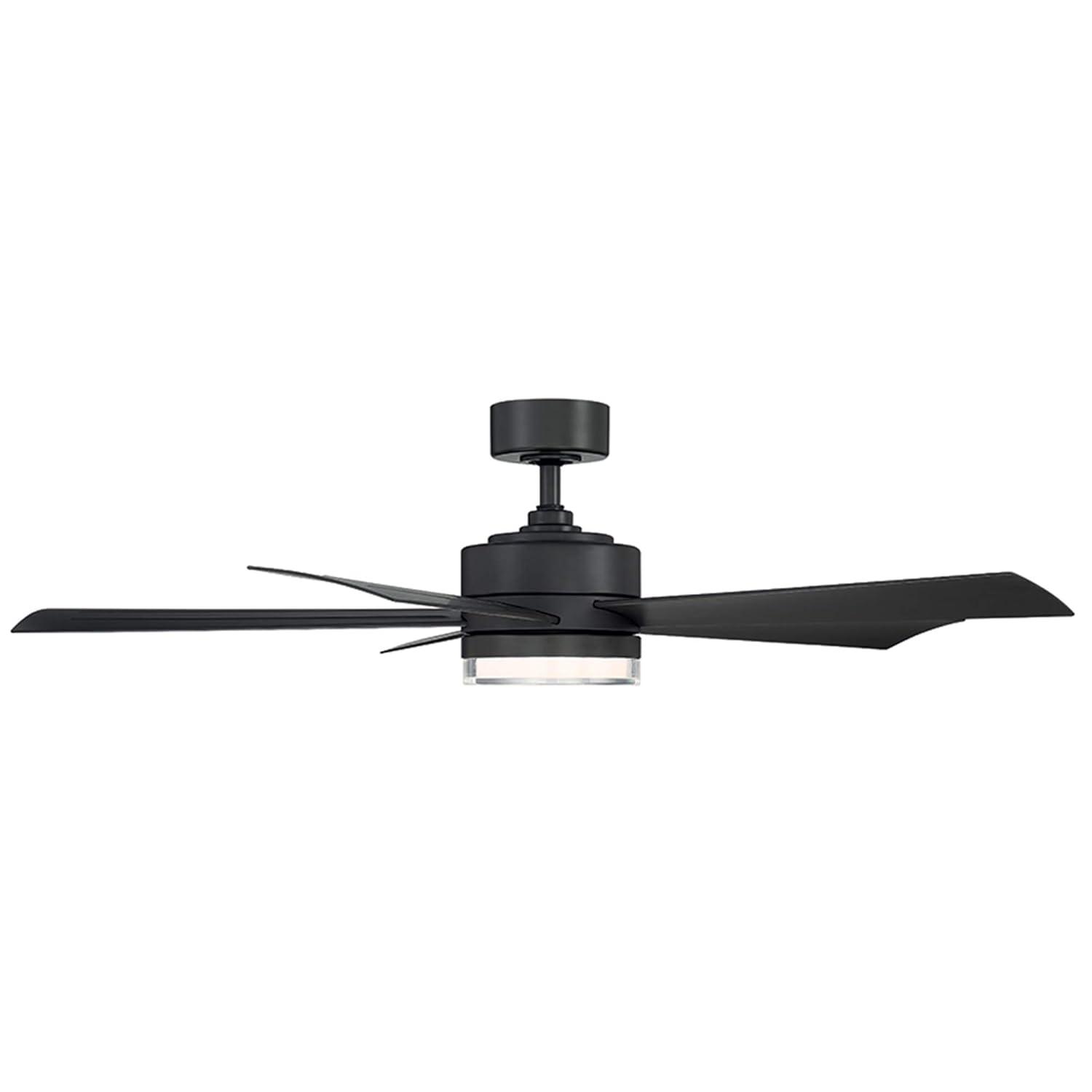 Wynd 5 - Blade Outdoor /Indoor Smart Ceiling Fan with Remote Control and LED Light Kit Included, Works With Alexa and iOS or Android App