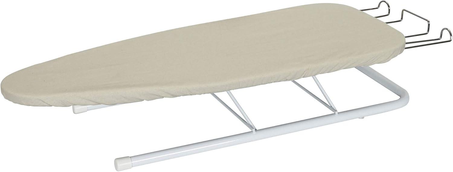 Household Essentials Portable Lightweight Tabletop Ironing Board with Retractable Iron Rest and 5mm Foam Pad