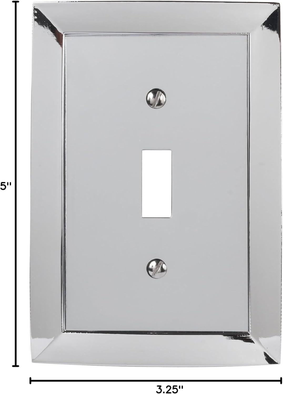 Polished Chrome Single Toggle Wall Plate