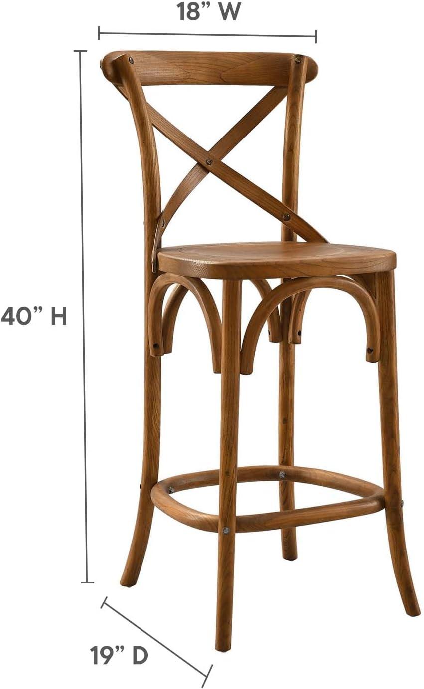 Farmhouse Charm meets Contemporary Style: Exquisite Gear Bar Stool