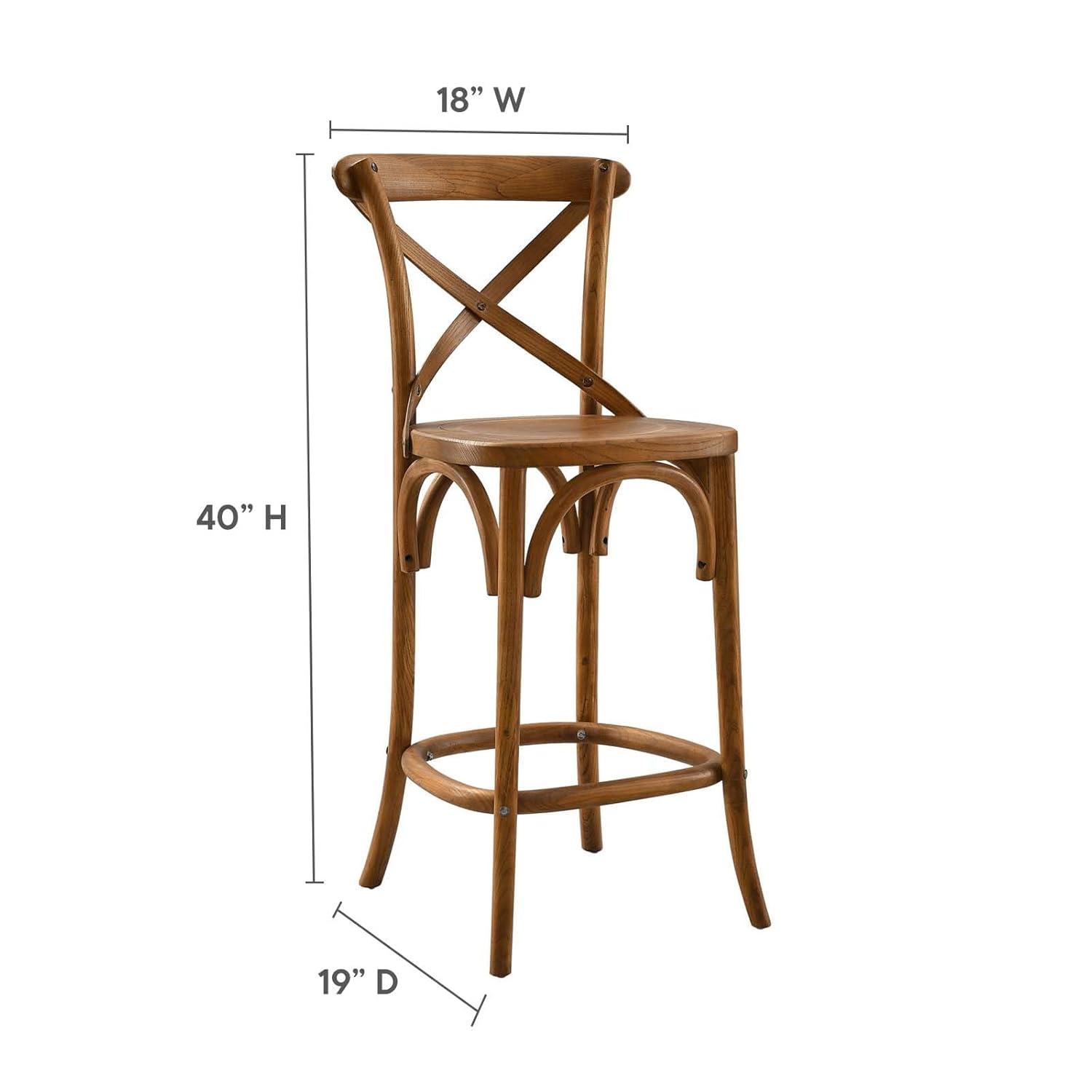 Farmhouse Charm meets Contemporary Style: Exquisite Gear Bar Stool