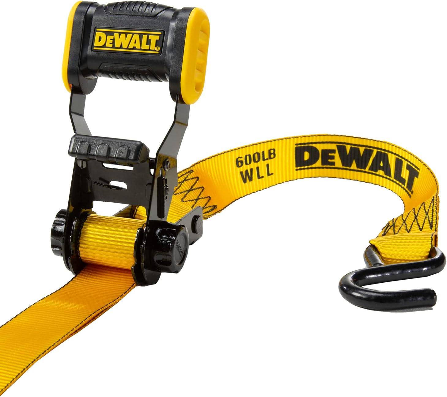 DeWalt Heavy-Duty Yellow & Black 12ft Ratchet Strap Set