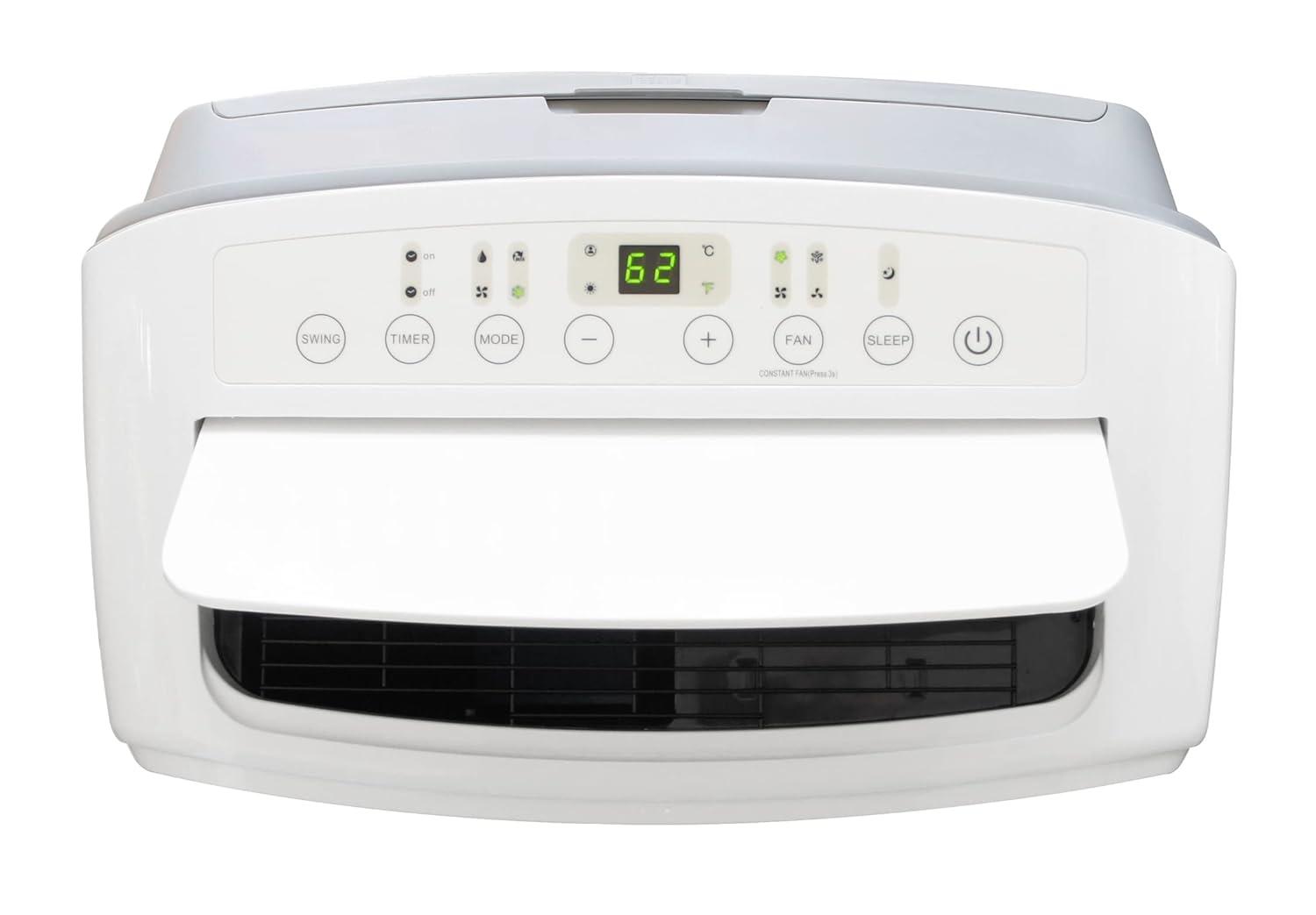 Sunpentown 13500 BTU (10000 BTU DOE) Portable Air Conditioner/Heater, White